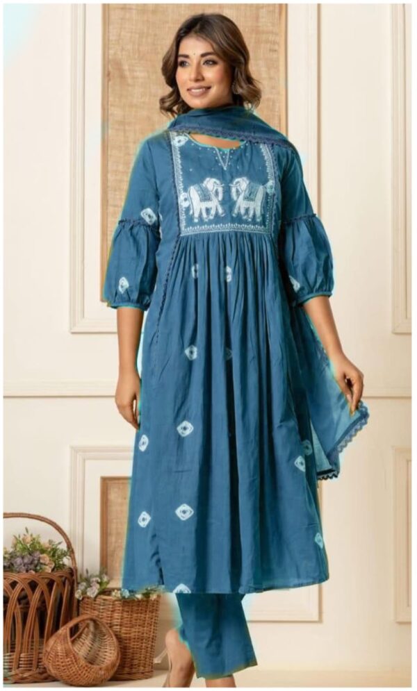 Elegant Embroidered Anarkali Suit with Dupatta – Ethnic Wear for Women