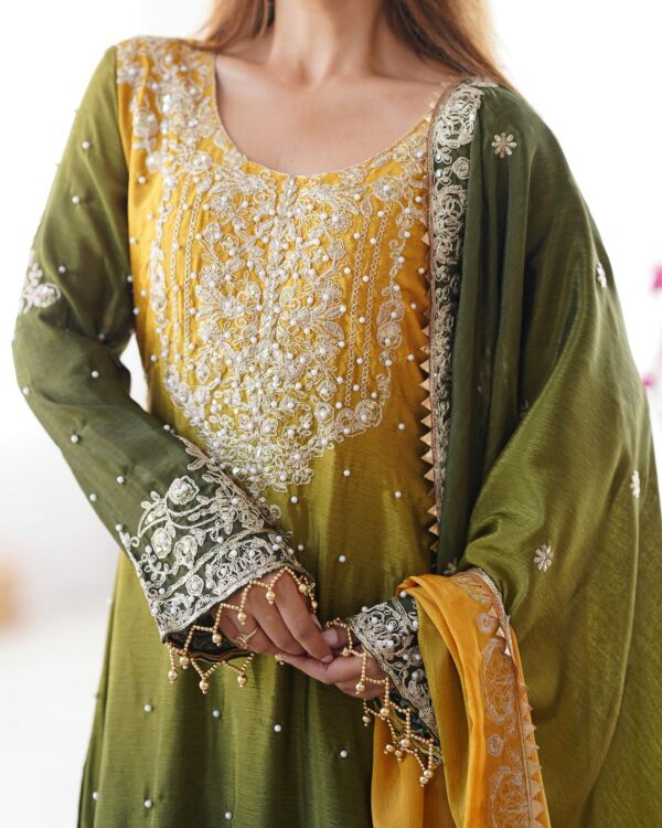 Luxury Embroidered Sharara Suit with Dupatta – Elegant Ethnic Wear for Women